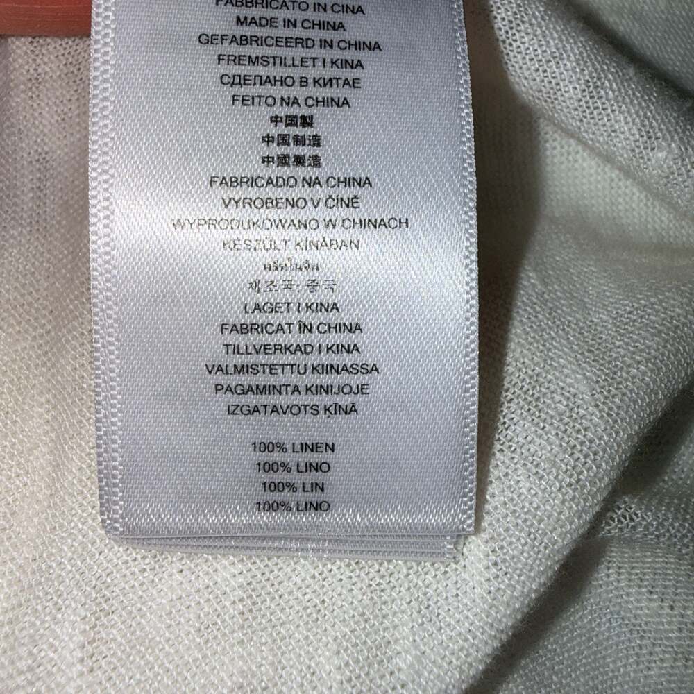 Michael Kors Women's White Linen Sleeveless High-Low Tank Top Size S - Picture 5 of 5